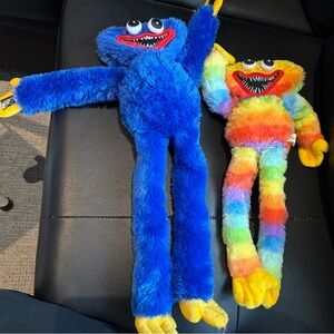 Huggy wuggy plush Set - Blue and Rainbow
